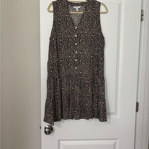 Nine West Summer Dress - Size L - worn once for event needed Black & Beige!